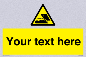 Custom Warning submerged objects in watercraft areas